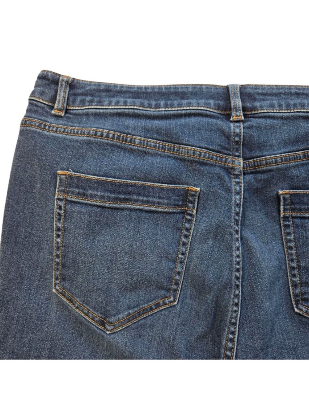 J.Jill Denim High-Rise Boot Cut Jeans Dark Wash Size 14R Cotton Blend Stretch - Picture 7 of 14